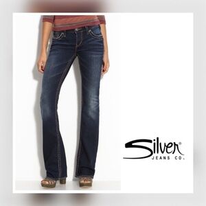 Silver Jeans Dark Blue Boot Cut Jeans